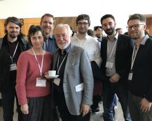 Prof. Walter Müller with former doctoral students in 2019.